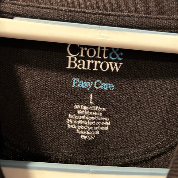 Croft & Barrow Black Polo - Picture 2 of 6